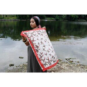 Redhead Flying Ducks Scarf Vintage Accessories